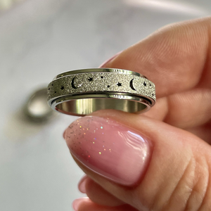 Bague Lune Platine