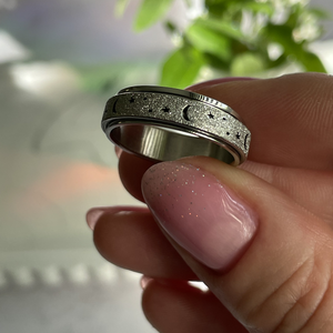 Bague Lune Platine