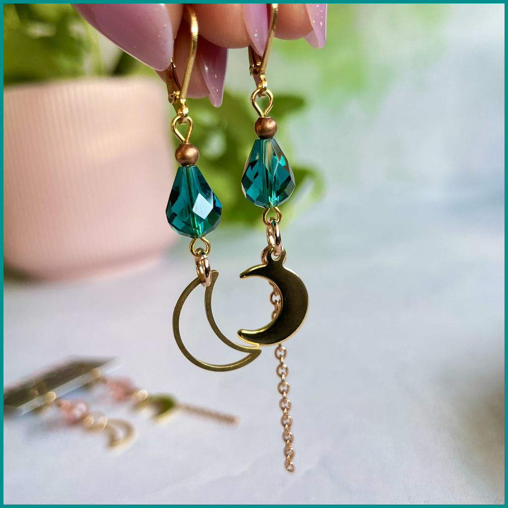 Boucles d'oreilles Crystal Moon