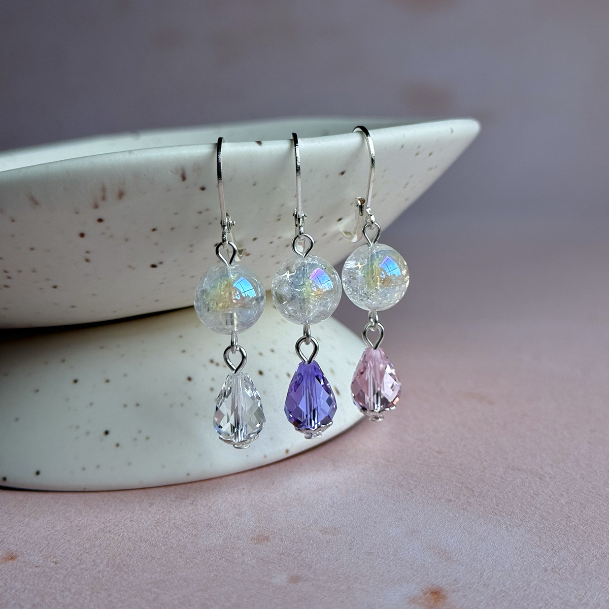 Boucles d'oreilles Joie Rose