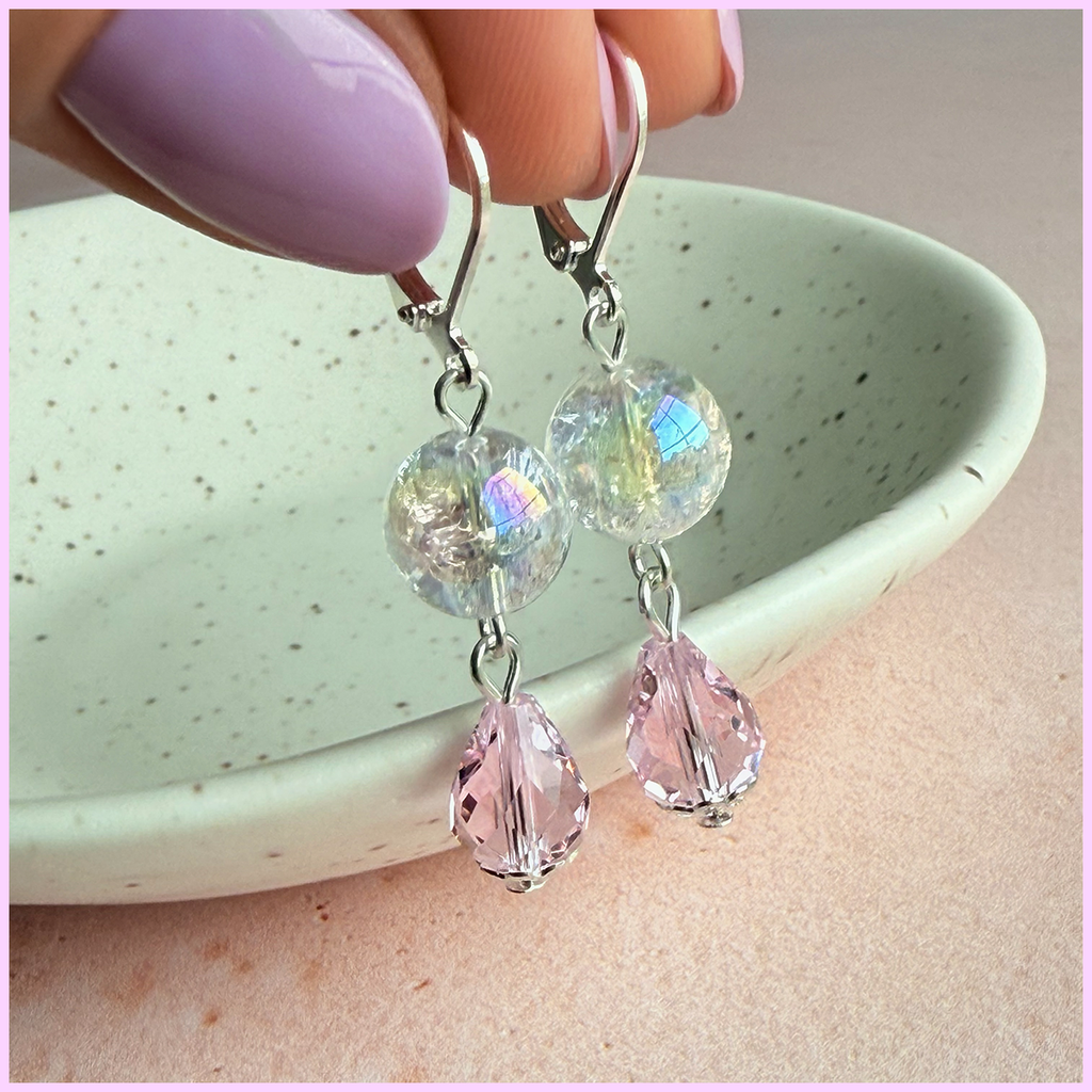Boucles d'oreilles Joie Rose