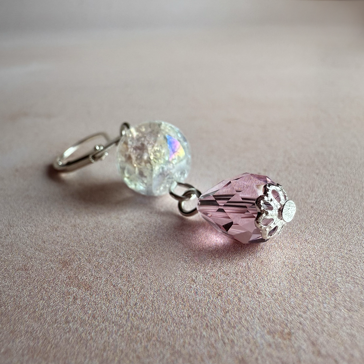 Boucles d'oreilles Joie Rose