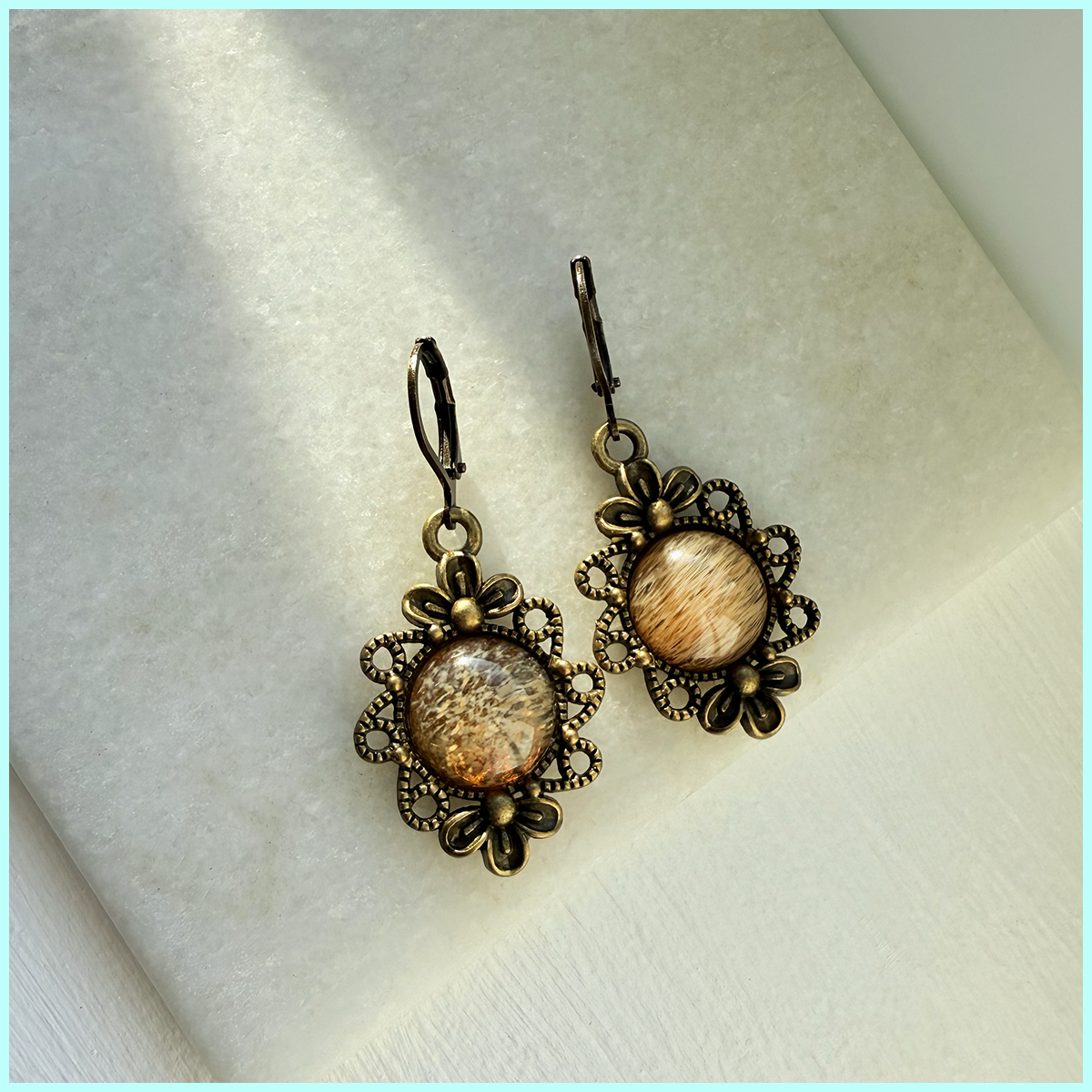 Boucles d'oreilles Miel
