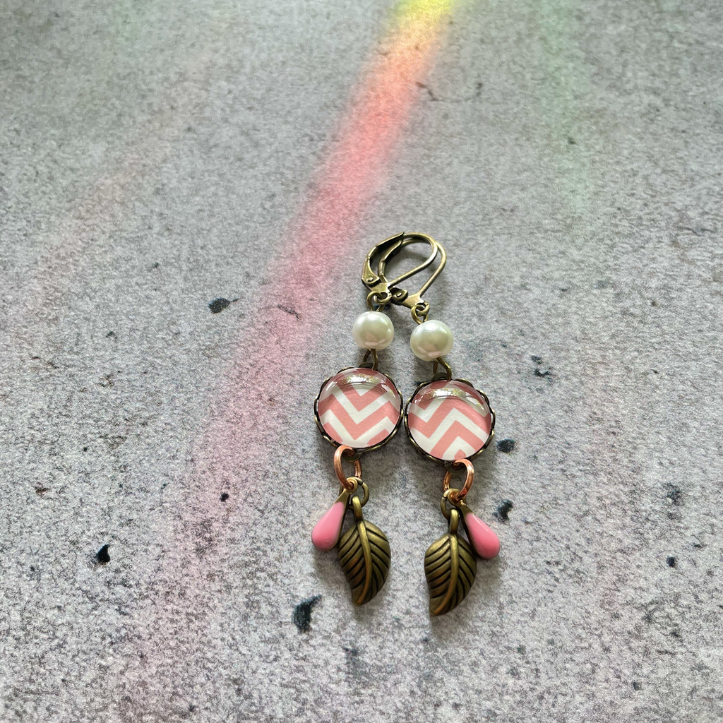 Boucles d'oreilles Pop Rose