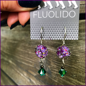 Boucles d'oreilles Jardins (argent ou bronze)