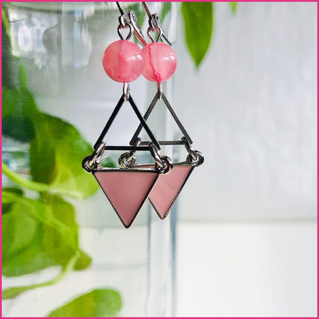 Boucles d'oreilles Rose-de-Sel -Argent