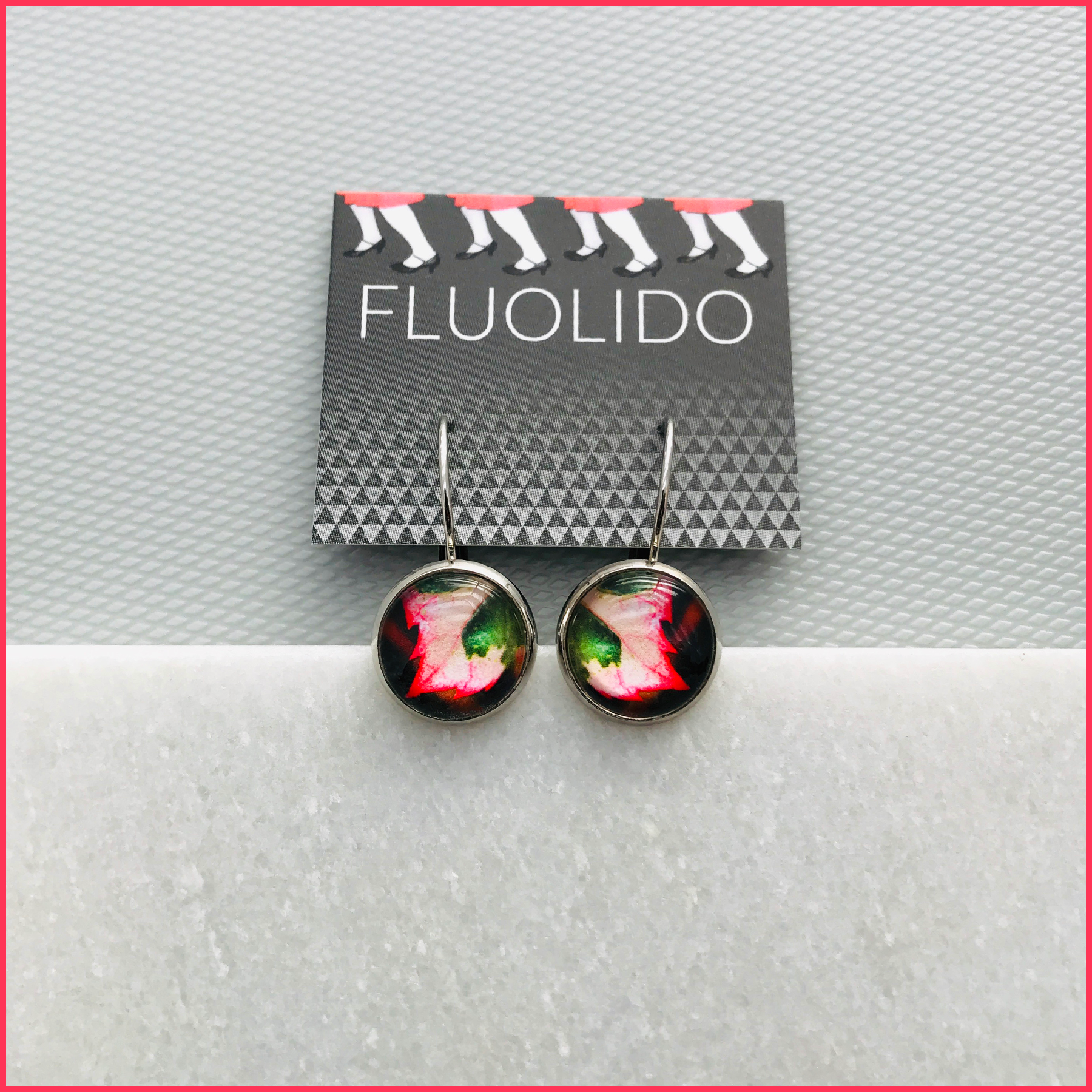 Boucles d'oreilles Fluo (+micro)