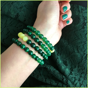 Bracelet Vert Velours