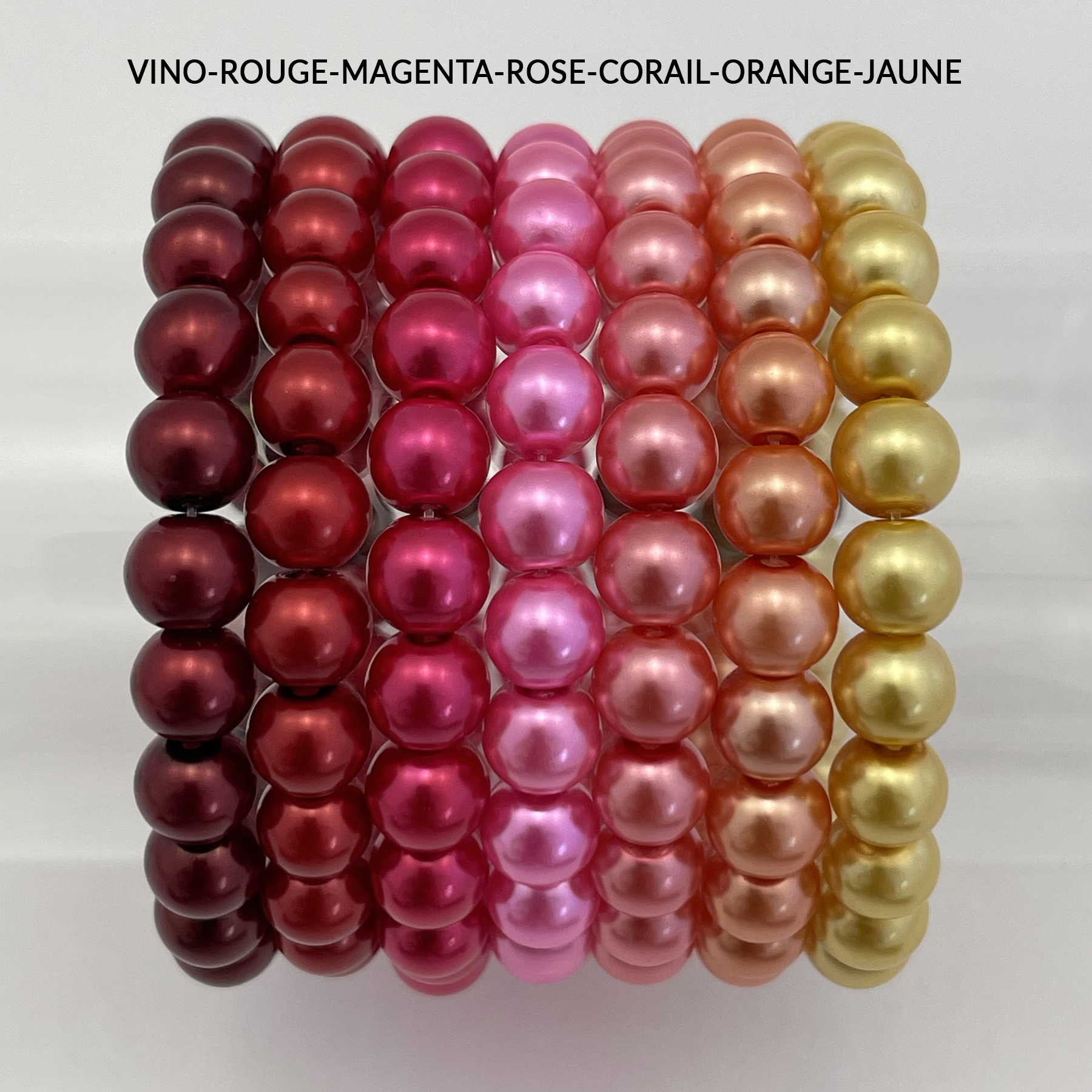 Bracelet de perles (28 couleurs)