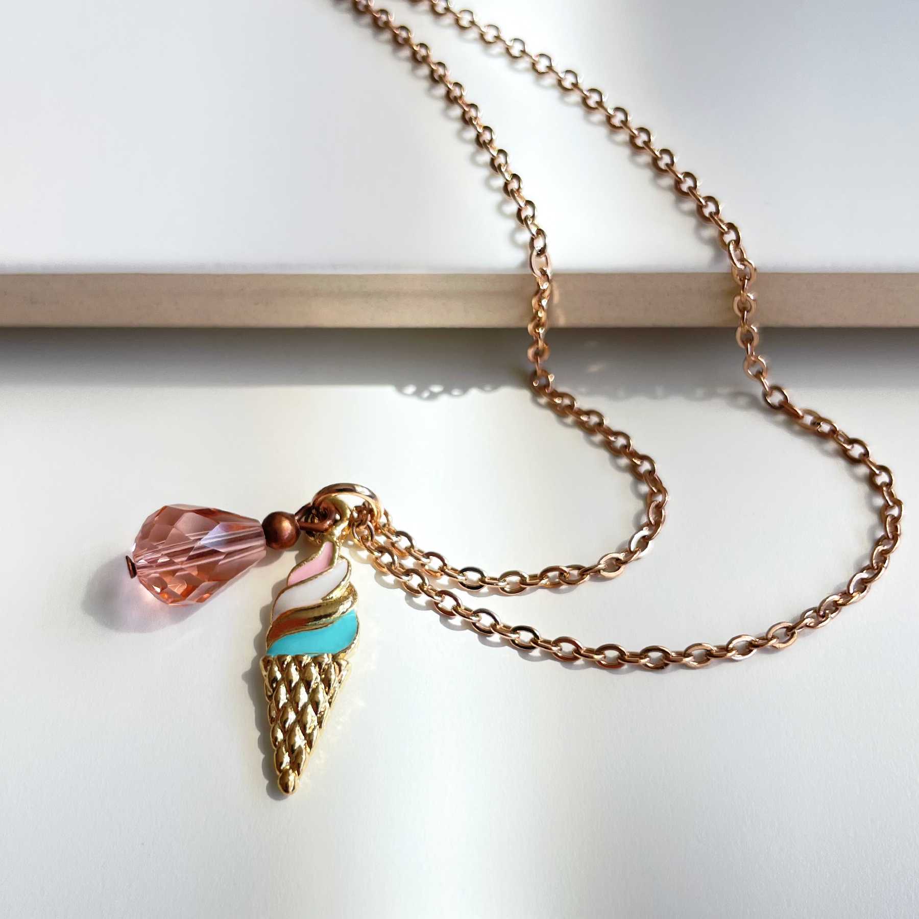 Collier court Dreamy (rose gold)