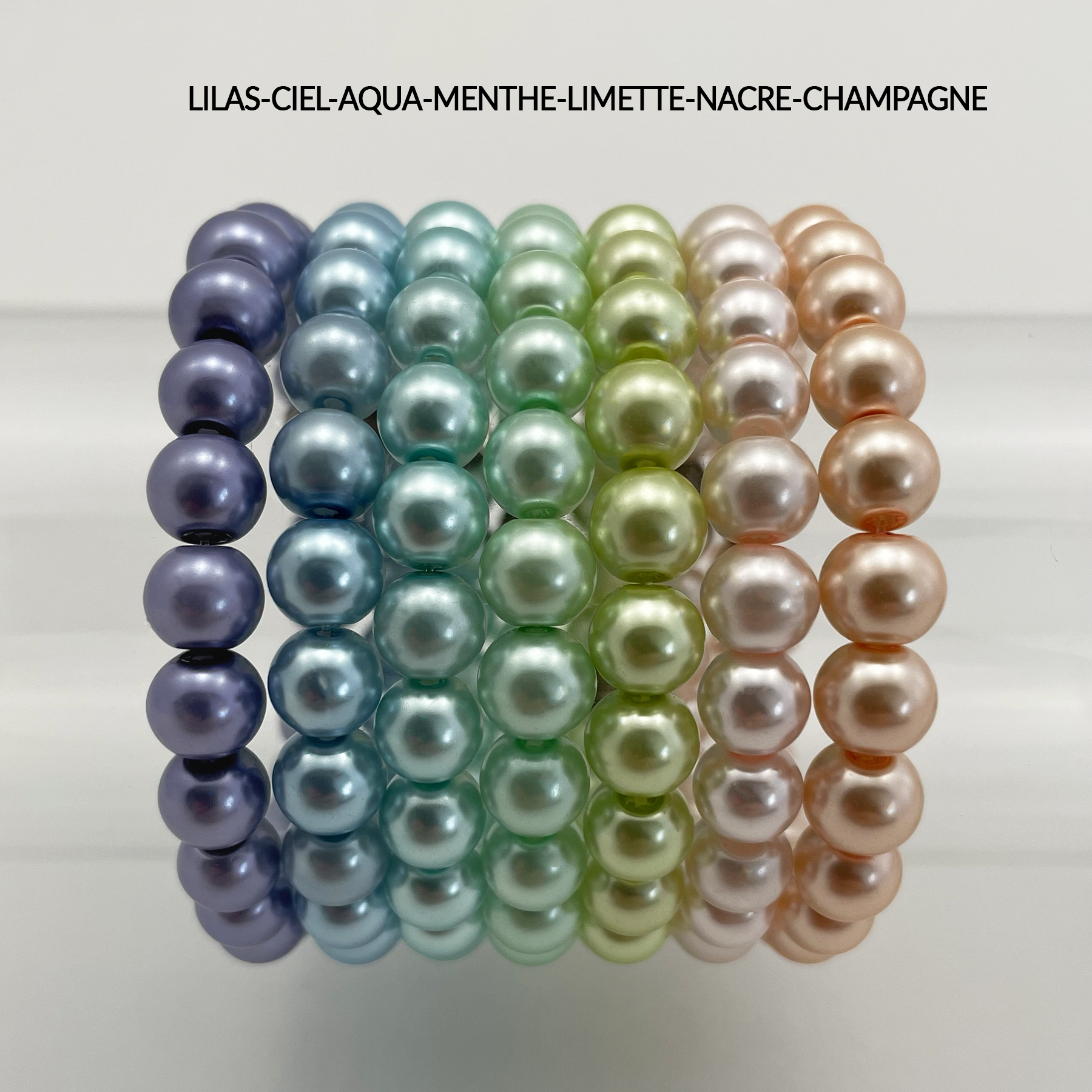 Bracelet de perles (28 couleurs)