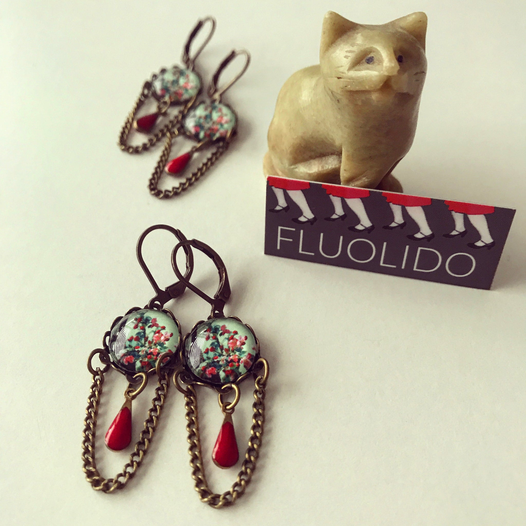 Boucles d'oreilles Fleurs de Pommier