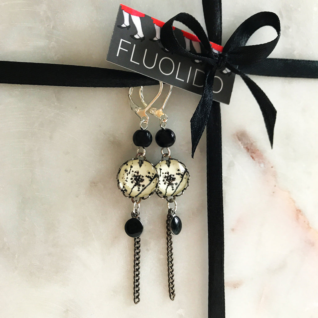 Boucles d'oreilles Fleurs Japonaises